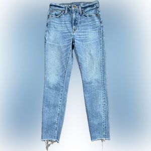 J. Crew Toothpick Jeans Raw Hem - Size 27/4 - EUC